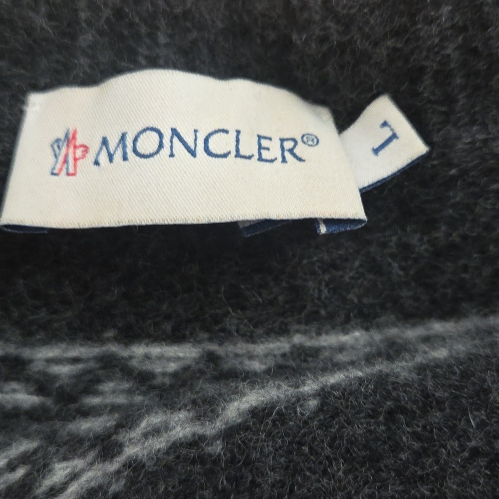 Moncler Dark Gray Patterned Sweater. Marked Large Best for Small Medium - Picture 6 of 13